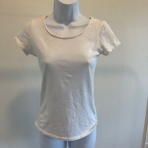 All Saints Cream Short Sleeve Tee